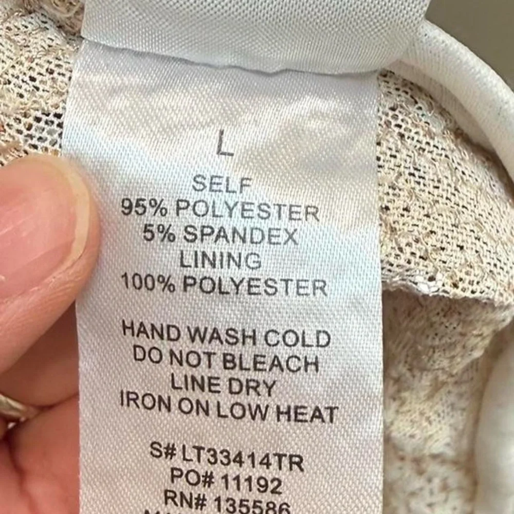 12th Tribe Sequin Button Up Shirt Large Gold Silver Party Top - Picture 4 of 8